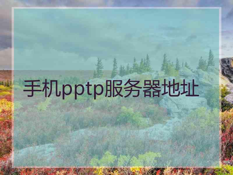 手机pptp服务器地址